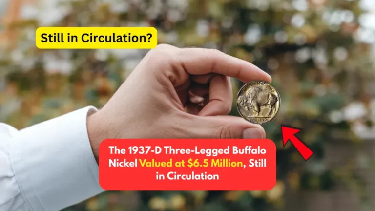 The 1937-D Three-Legged Buffalo Nickel Valued at $6.5 Million, Still in Circulation