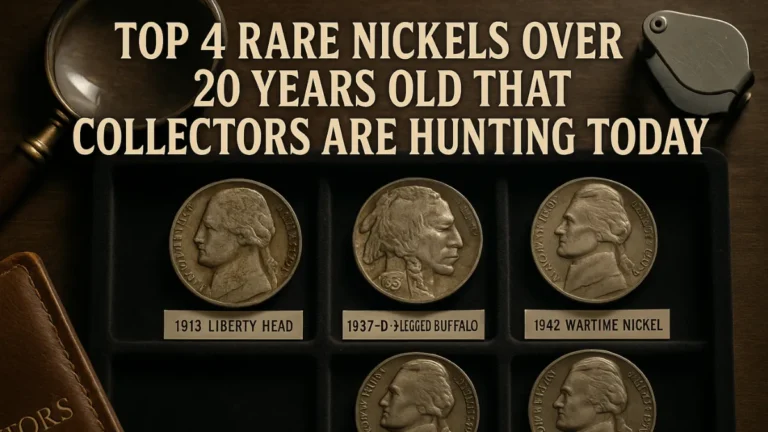 Top 4 Rare Nickels Over 20 Years Old That Collectors Are Hunting Today