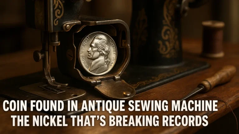 Coin Found In Antique Sewing Machine The Nickel That’s Breaking Records