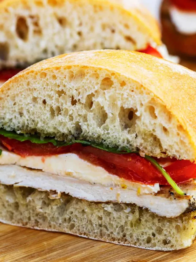 Grilled Chicken Caprese Sandwich