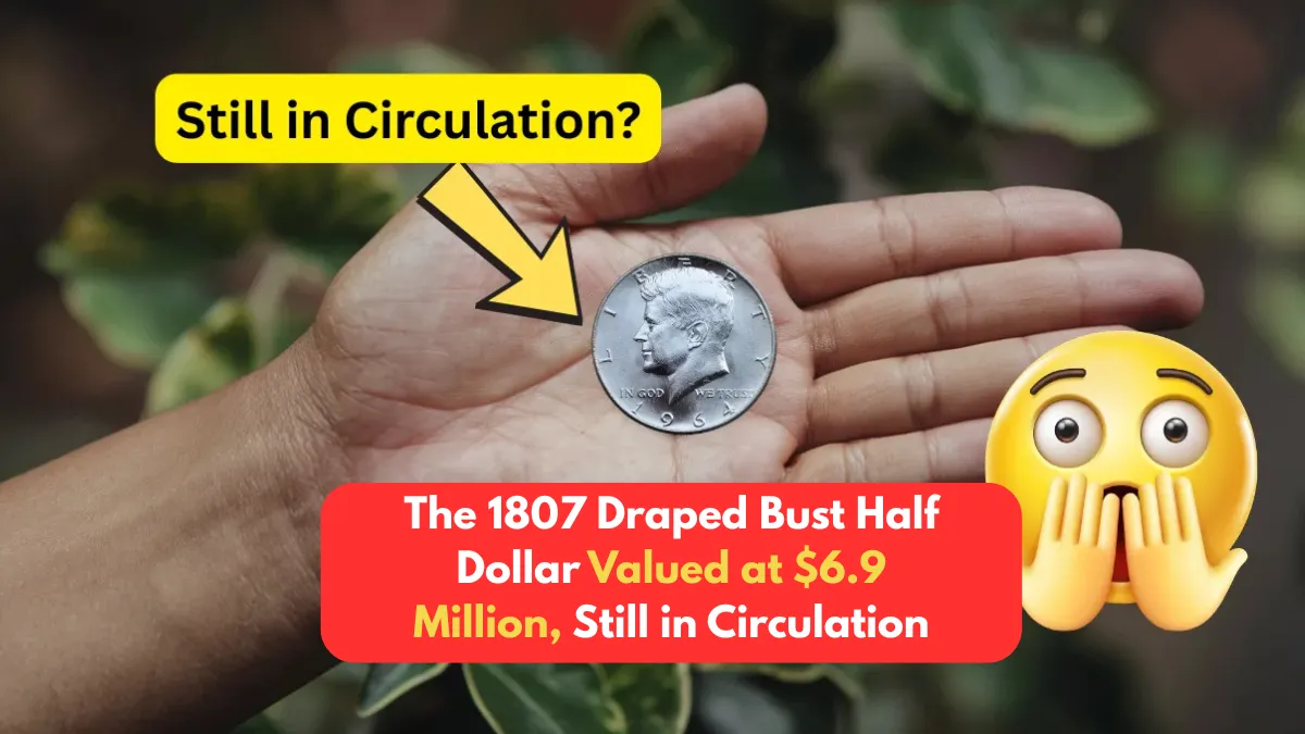 The 1807 Draped Bust Half Dollar Valued at $6.9 Million, Still in Circulation