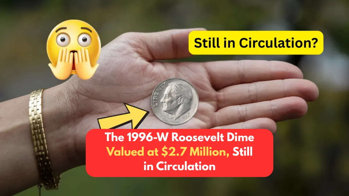 The 1996-W Roosevelt Dime Valued at $2.7 Million, Still in Circulation